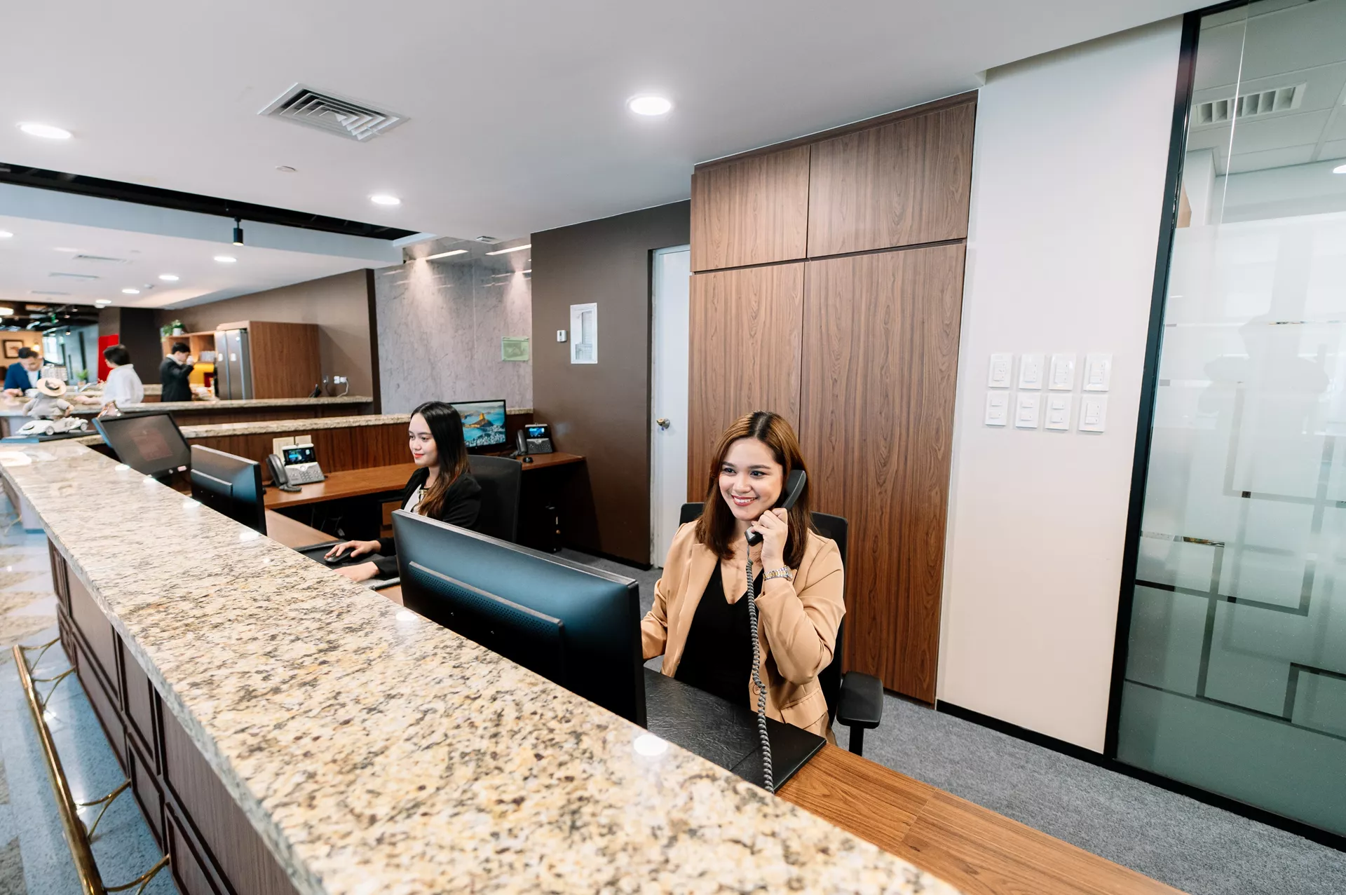 Man working on a computer
